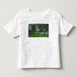 T-shirt Pour Les Tous Petits Scène de parc d'état de lac Cayuga