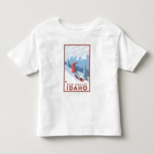 T-shirt Pour Les Tous Petits Scène de surfeur - Sun Valley, Idaho