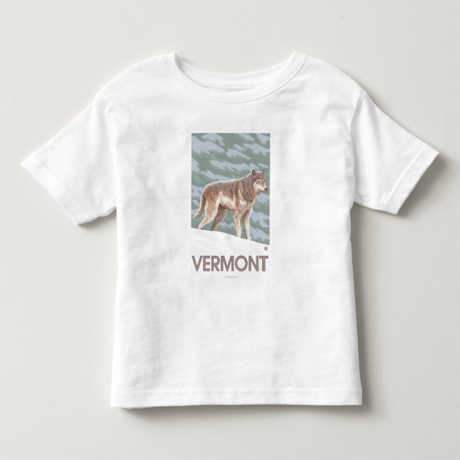 T-shirt Pour Les Tous Petits Scène de VermontWolf (Devant)