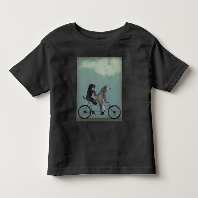T-shirt Pour Les Tous Petits Schnauzer Tandem (Devant)