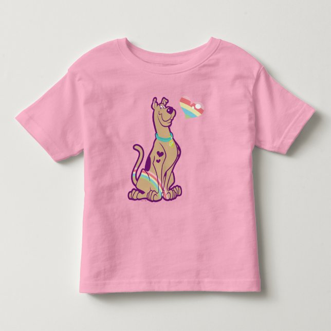 T-shirt Pour Les Tous Petits Scooby-Doo arc-en-ciel (Devant)