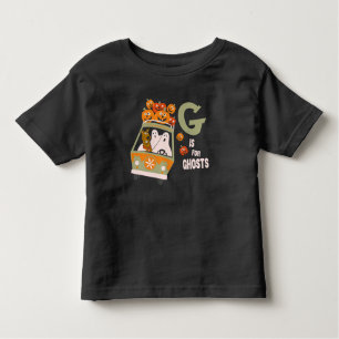 T-shirt Pour Les Tous Petits Scooby-Doo   G est pour Ghosts