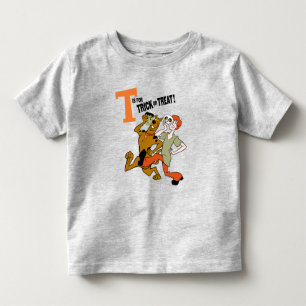 T-shirt Pour Les Tous Petits Scooby-Doo   T est pour les essais