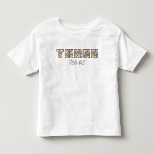 T-shirt Pour Les Tous Petits Scooby-Doo Troisième anniversaire (Devant)