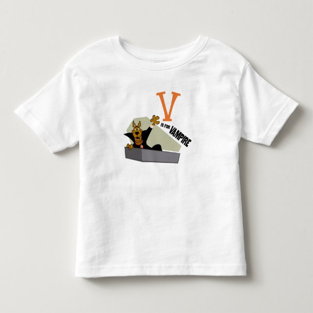 T-shirt Pour Les Tous Petits Scooby-Doo | V est pour Vampire (Devant)