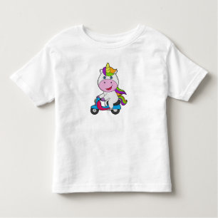 T-shirt Pour Les Tous Petits Scooter Unicorn