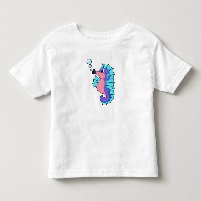 T-shirt Pour Les Tous Petits Seahorse (Devant)