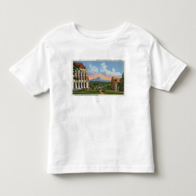 T-shirt Pour Les Tous Petits Seattle, Washington - université de Washington (Devant)