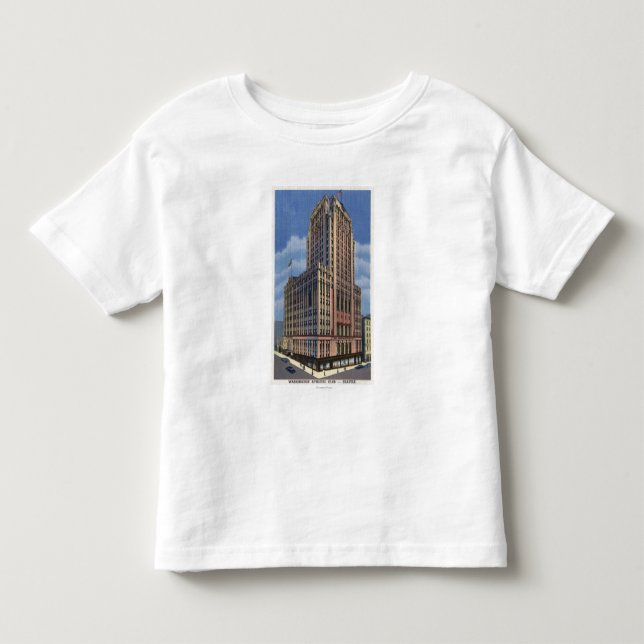 T-shirt Pour Les Tous Petits Seattle, Washington - vue de Washington (Devant)