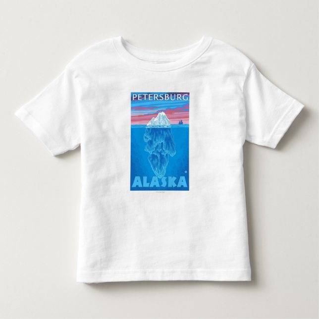 T-shirt Pour Les Tous Petits Section transversale d'iceberg - Pétersbourg, (Devant)