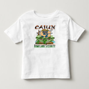 T-shirt Pour Les Tous Petits Sécurité de patrie de Cajun