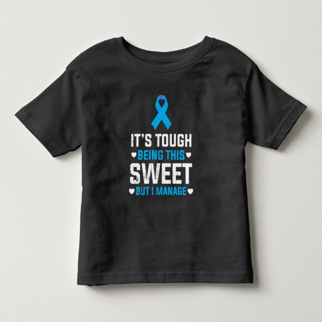 T-shirt Pour Les Tous Petits Sensibilisation amusante au diabète Insuline Guerr (Devant)