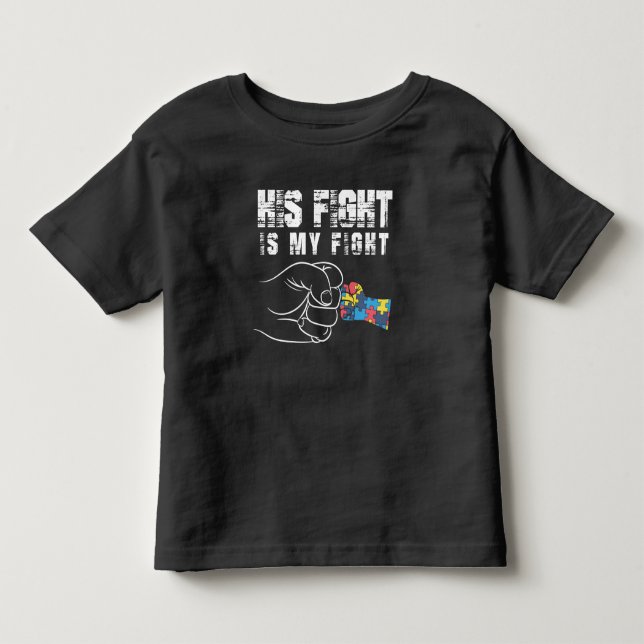 T-shirt Pour Les Tous Petits sensibilisation sur l'autisme Maman Papa Autistic  (Devant)