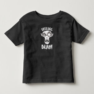 T-shirt Pour Les Tous Petits Sentiment Blah Nosferatu Vampire en Blanc