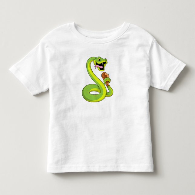 T-shirt Pour Les Tous Petits Serpent au poulet (Devant)