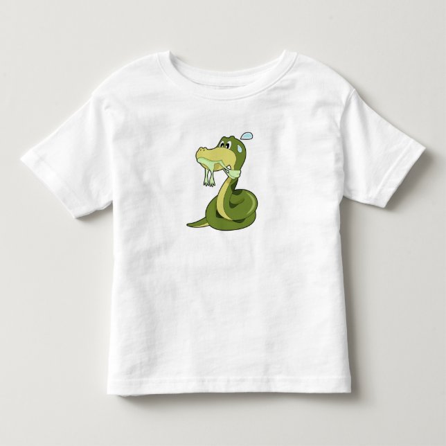 T-shirt Pour Les Tous Petits Serpent drôle (Devant)