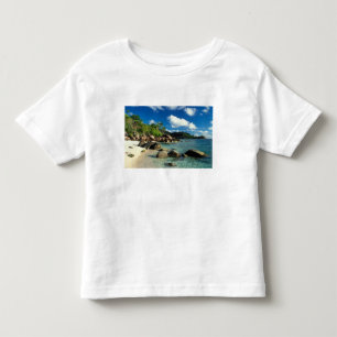 T-shirt Pour Les Tous Petits Seychelles, île de Mahé, plage d'Anse Royale.3