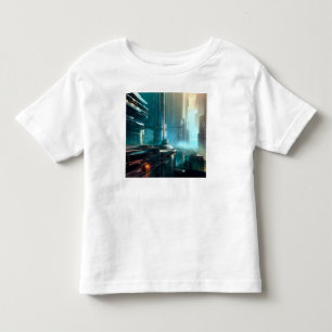 T-shirt Pour Les Tous Petits SF Futuristic City 3