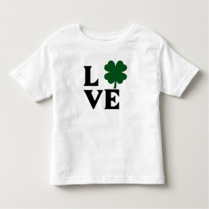 T-shirt Pour Les Tous Petits Shamrock Love Design