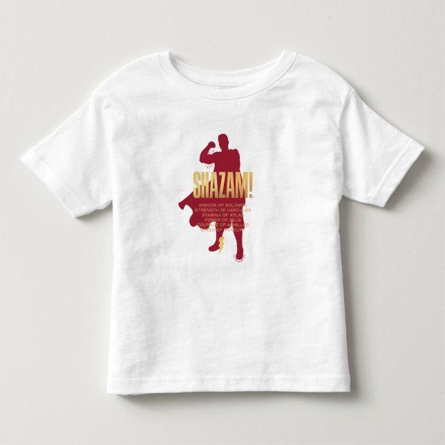 T-shirt Pour Les Tous Petits SHAZAM ! Furie des dieux | Silhouette Flexante (Devant)