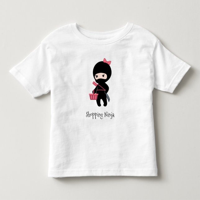 T-shirt Pour Les Tous Petits Shopping Ninja Girl (Devant)