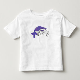 T-shirt Pour Les Tous Petits Silhouette main Anteater violet