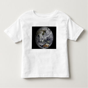 T-shirt Pour Les Tous Petits Simulation nuageuse de la Terre entière