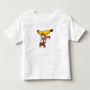 T-shirt Pour Les Tous Petits Singe à la banane
