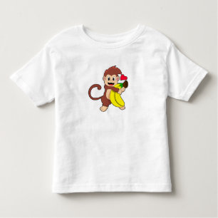T-shirt Pour Les Tous Petits Singe à la banane