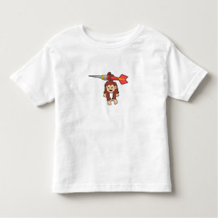 T-shirt Pour Les Tous Petits Singe aux fléchettes avec Dart