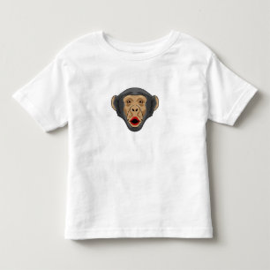T-shirt Pour Les Tous Petits Singe avec bouche baisée