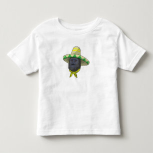 T-shirt Pour Les Tous Petits Singe avec casquette de paille