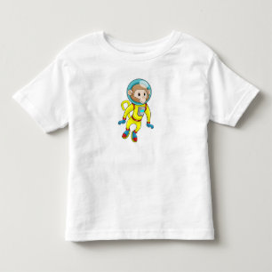 T-shirt Pour Les Tous Petits Singe en astronaute