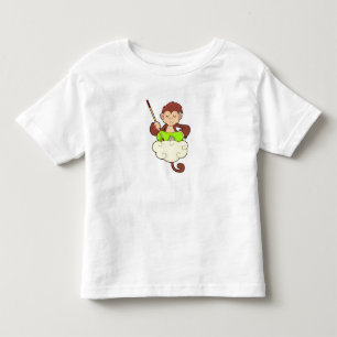 T-shirt Pour Les Tous Petits Singe en pattes croisées sur nuages