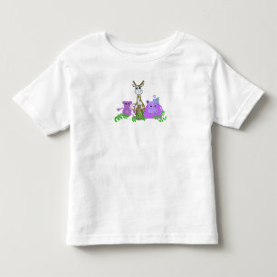 T-shirt Pour Les Tous Petits Singe, Girafe et Hippopotame