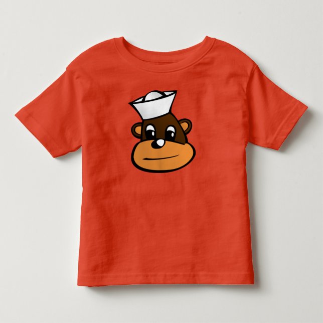 T-shirt Pour Les Tous Petits Singe marin (Devant)