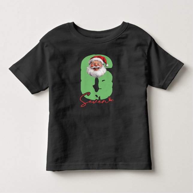 T-shirt Pour Les Tous Petits Six Seven Santa, Funny Matching (Devant)