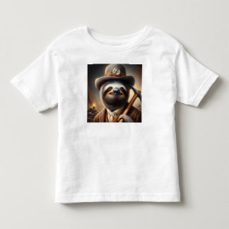 T-shirt Pour Les Tous Petits Sloth Gold Miner