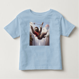 T-shirt Pour Les Tous Petits Sloth Ziplining
