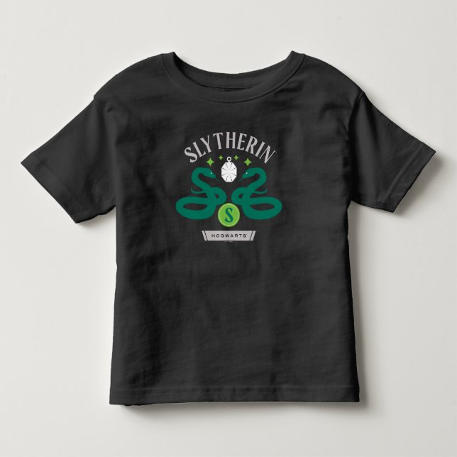 T-shirt Pour Les Tous Petits SLYTHERIN™ House Double Snake Locket Graphic (Devant)