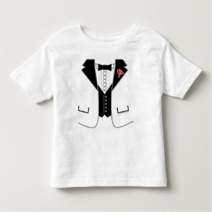 T-shirt Pour Les Tous Petits smoking - veste blanche