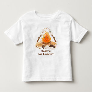 T-shirt Pour Les Tous Petits S'more Campfire mignonne Anniversaire