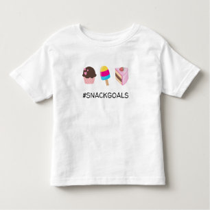 T-shirt Pour Les Tous Petits #SNACKGOALS Cupcake Popsicle Cake Slice