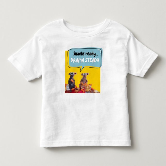 T-shirt Pour Les Tous Petits Snacks Ready, Drama Steady (Devant)
