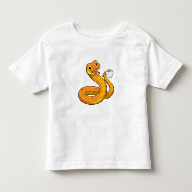 T-shirt Pour Les Tous Petits Snake with Cup (Devant)