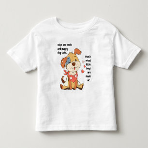 T-shirt Pour Les Tous Petits snips et escargots...chiot à bandana mignon