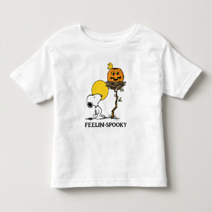 T-shirt Pour Les Tous Petits Snoopy & Bois Nid Avec Jack O'Lantern