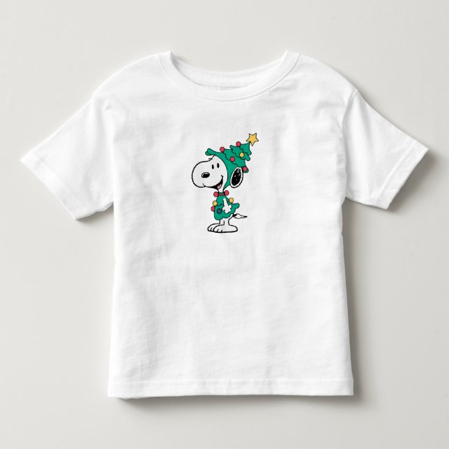 T-shirt Pour Les Tous Petits snoopy christmas trees  (Devant)