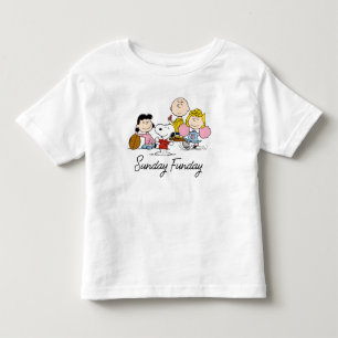 T-shirt Pour Les Tous Petits Snoopy et Gang Play Football