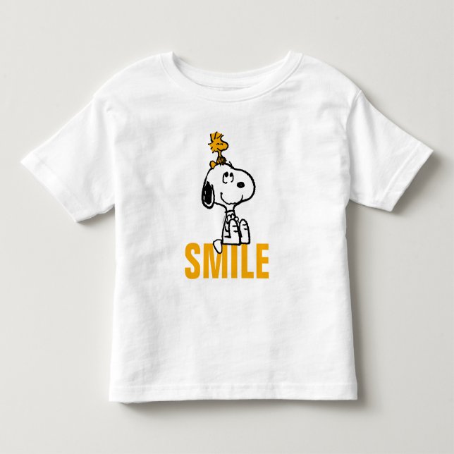 T-shirt Pour Les Tous Petits Snoopy & Woodstock - Tous les sourires (Devant)